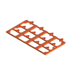Render of MODULITH 185 Under-Table Rail - 4W section